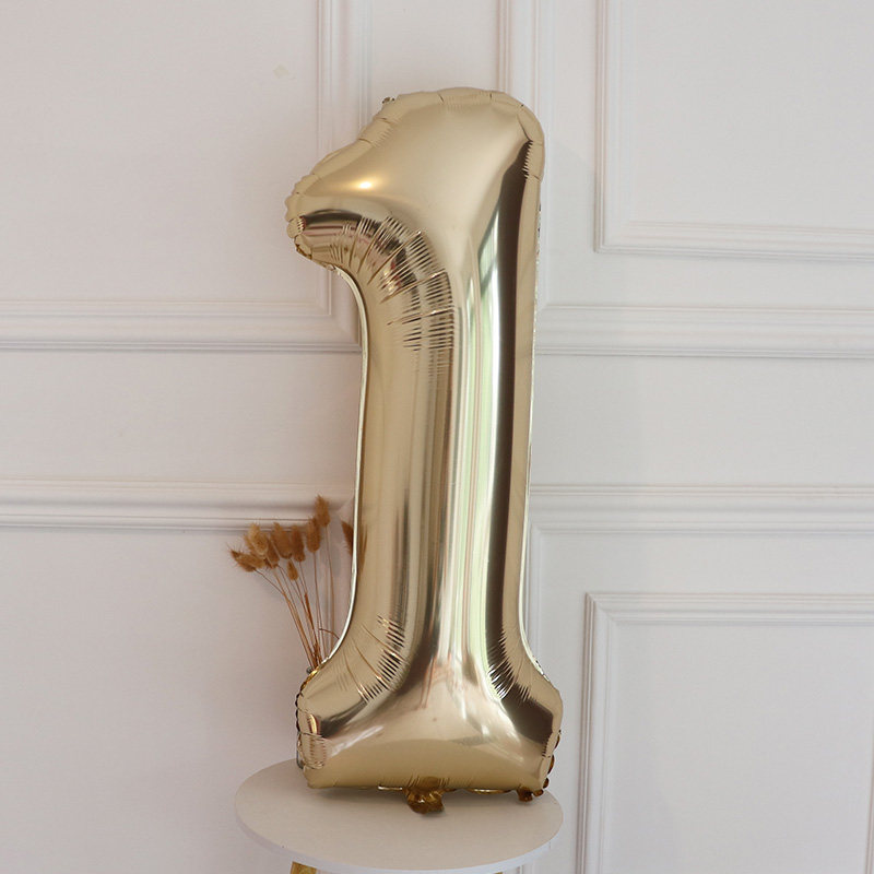 铝膜气球数字40英寸白金色