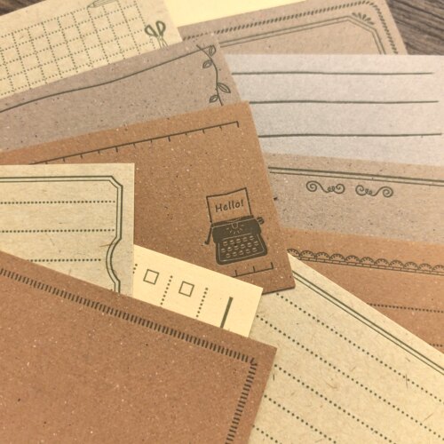 LA 选物 日本kami-emoji厚棉卡letterpress手账素材卡分装标签卡