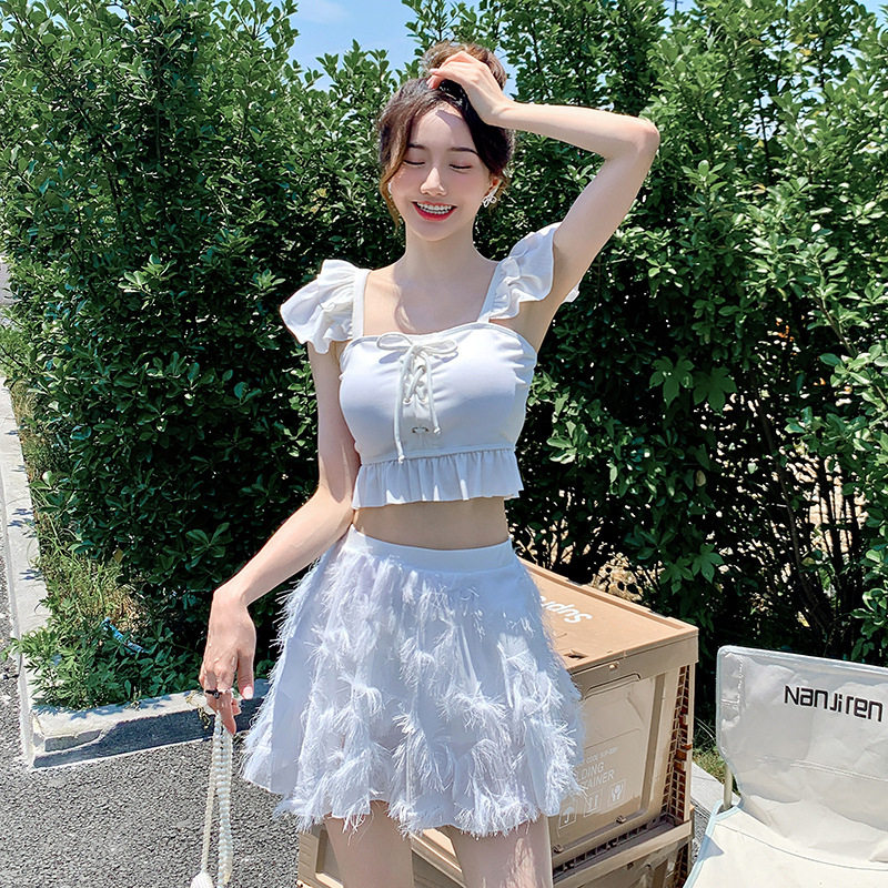 分体泳衣夏遮肚显瘦性感仙女范