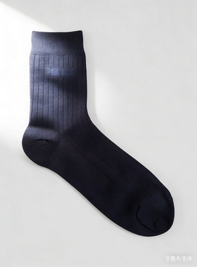 作训制式男款中筒防臭男袜藏蓝色学生之家蜀黍家训练体能执勤袜子