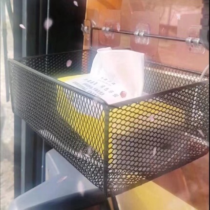 Excavator Storage Box Adhesive Storage Box Excavator Cab Truck Storage Rack Box Iron Storage Bag Supplies