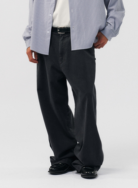 BOHRHOO25AW「400G+轻酵水洗软化」极简百搭直筒chino休闲裤男冬