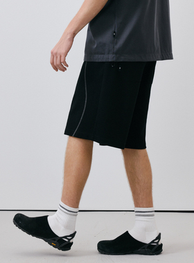 BOHRHOO 24SS基础百搭腰头松紧织带270g薄款透气亲肤宽松短卫裤男