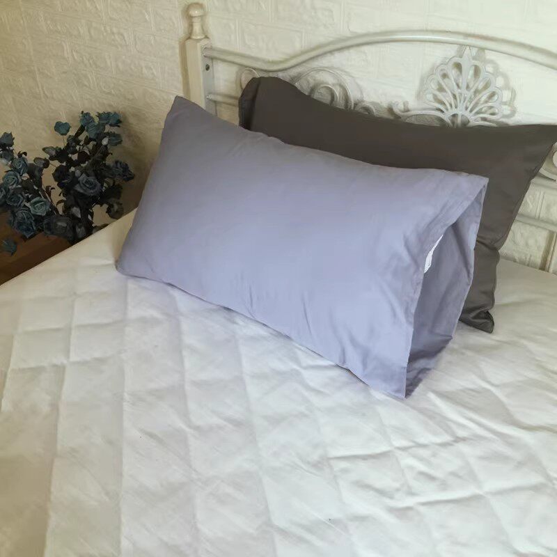 库存清仓全棉单人枕套48*74cm一对价格纯色100棉信封式枕头套