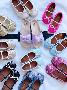 7Z 现货大熊家PEPE童鞋芭蕾舞鞋亮闪闪女童公主皮鞋