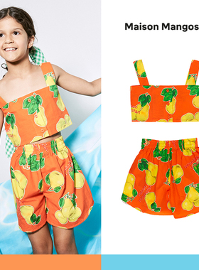 33 现货 Maison Mangostan水果小背心短裤套装小可爱女童夏装