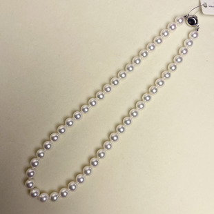 9mm海水珍珠akoya项链花珠级 8.5 真综研大证 可乐优选