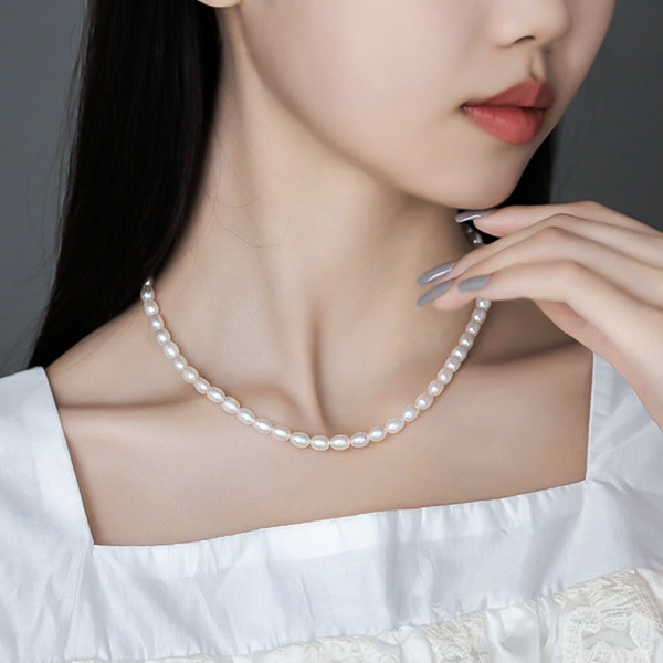 【美人泪】赵露思同款纯银米珠项链