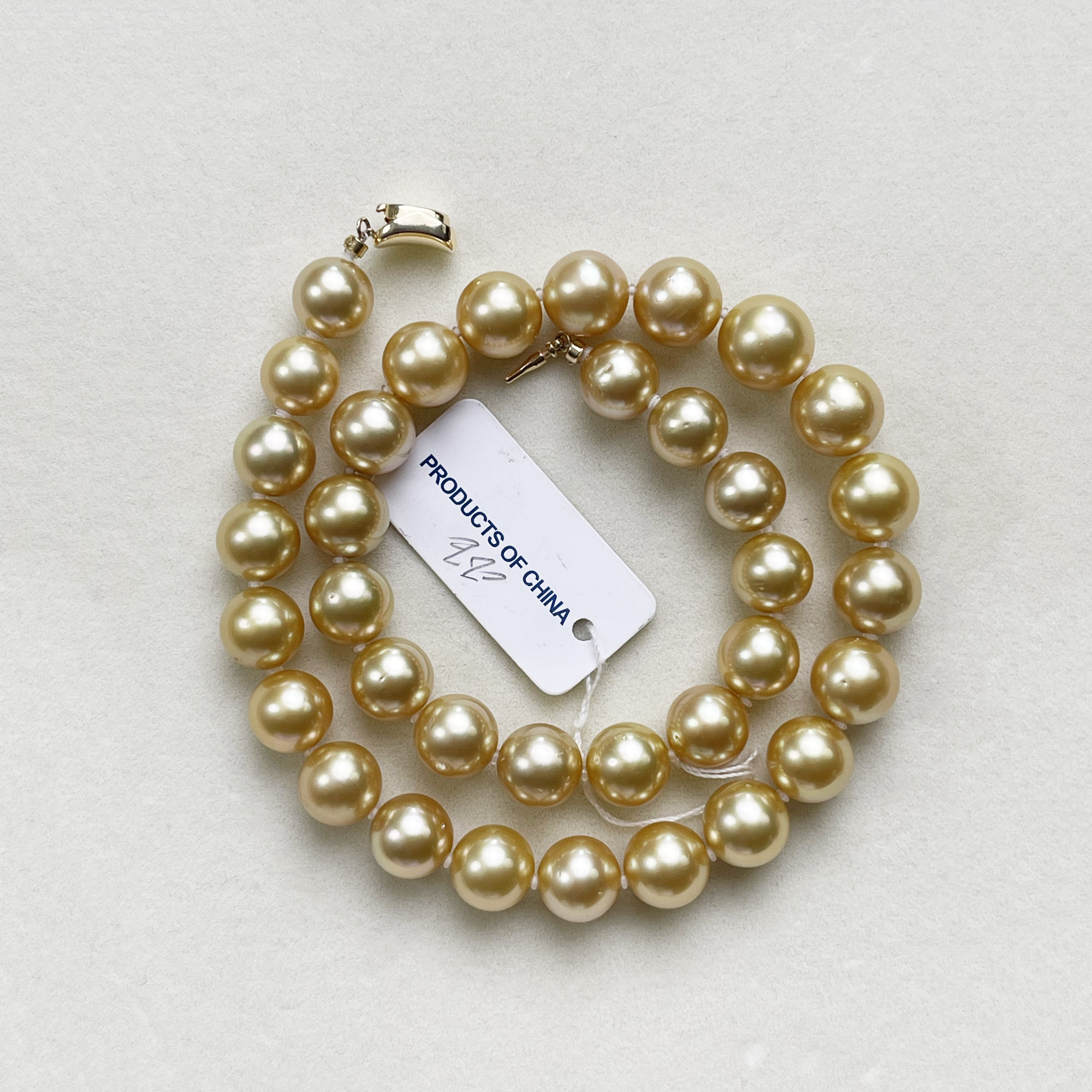 【可乐优选】925银稀有浓金色10-13mm南洋金珍珠项链约45cm,珠宝/钻石/翡翠,颈饰,淘宝优惠券,粉丝福利购,淘宝优惠卷