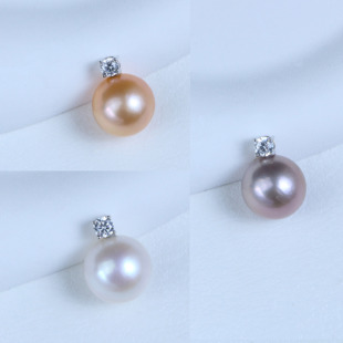 12mm淡水正圆极光珍珠戴妃款 433 吊坠 X432 434 三选1 925银11