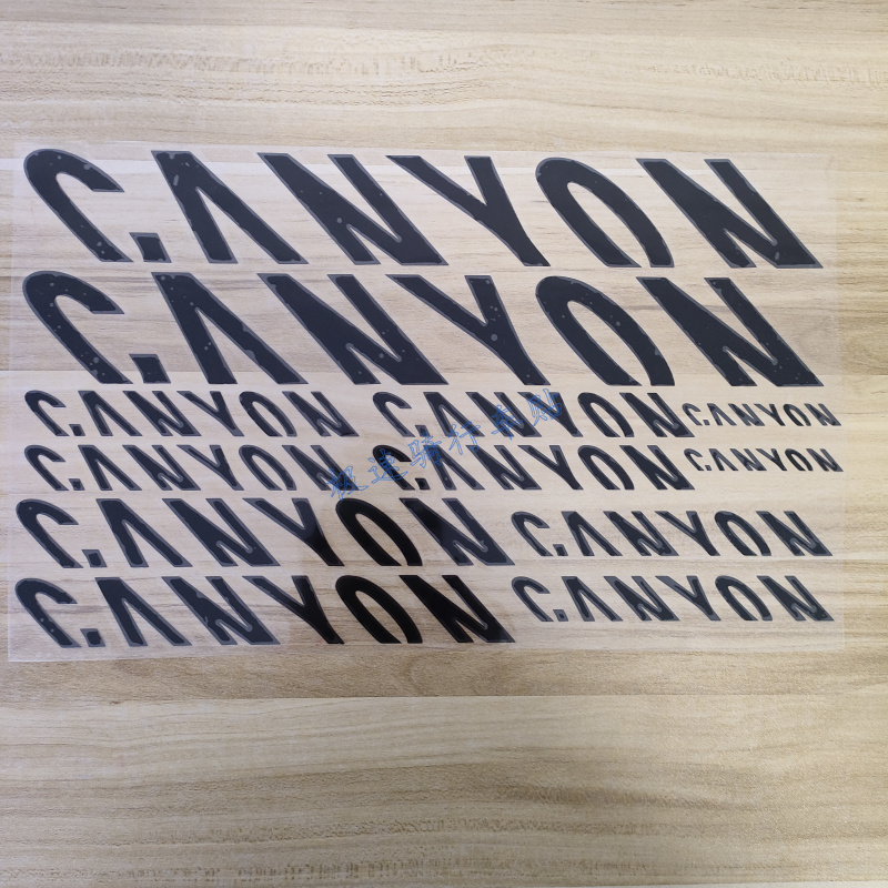 自行车贴纸 公路车山地车车架贴纸 通用CANYON大尺寸 diy雕刻车架