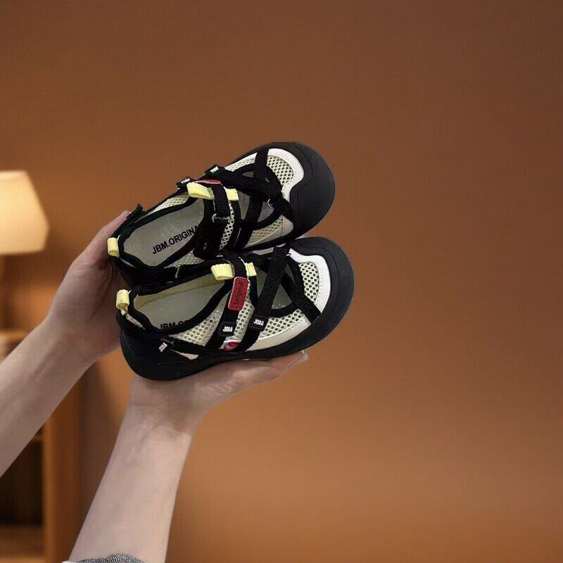 JBM女童运动鞋单网2026夏季新款儿童透气休闲鞋女孩芭蕾公主凉鞋