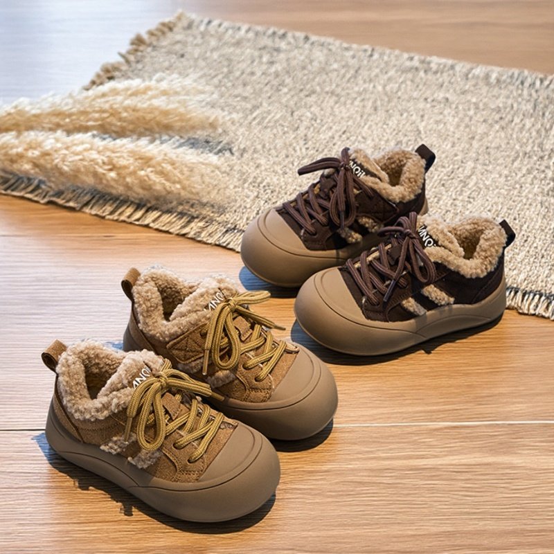 儿童棉鞋加绒2025冬季新款男女童复古保暖休闲鞋子中大童运动板鞋,童鞋/婴儿鞋/亲子鞋,棉鞋,淘宝优惠券,粉丝福利购,淘宝优惠卷