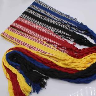 ccwushu长城武术腰带练功带气功带帆布腰袋板袋腰带太极拳腰带