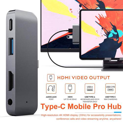 type-c集线器switch游戏机手机电脑高清usbc适用ipad四合一扩展坞