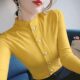 纯色百搭半高领打底衫 加绒 修身 t恤女2024秋冬新款 上衣 不加绒长袖