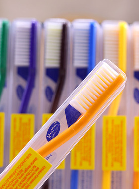 FORMULA西德美人牙刷中硬毛标准头一家人6色随机超值实用进口12支