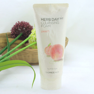 the face shop菲诗小铺水蜜桃洗面奶深层洁净抗黑头控油温和学生