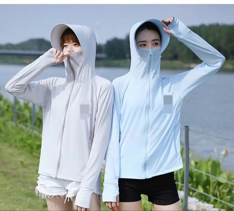 女士户外防晒衣夏季防紫外线凉感透气超薄冰丝防晒衣透气