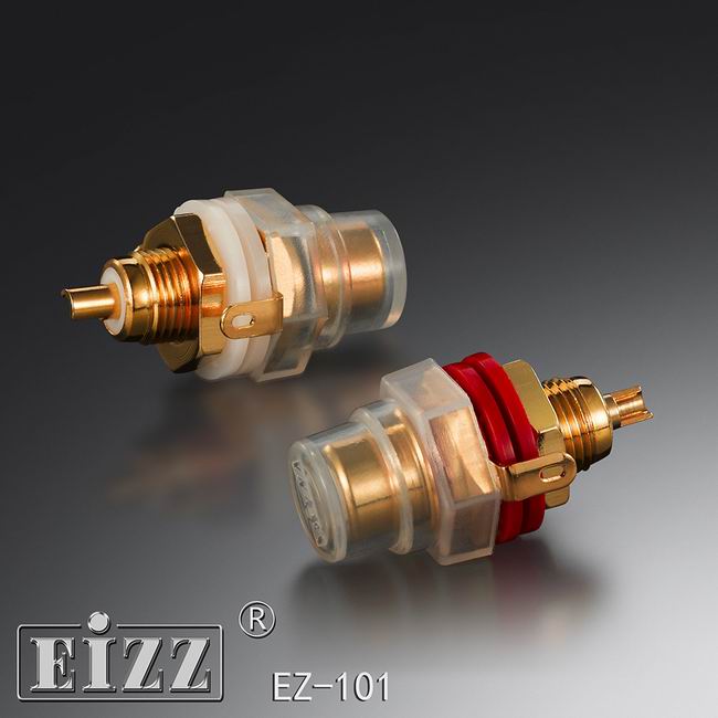 EIZZ磷青铜镀金RCA莲花母座发烧CD胆机功放接线端子音频信号插座-封面