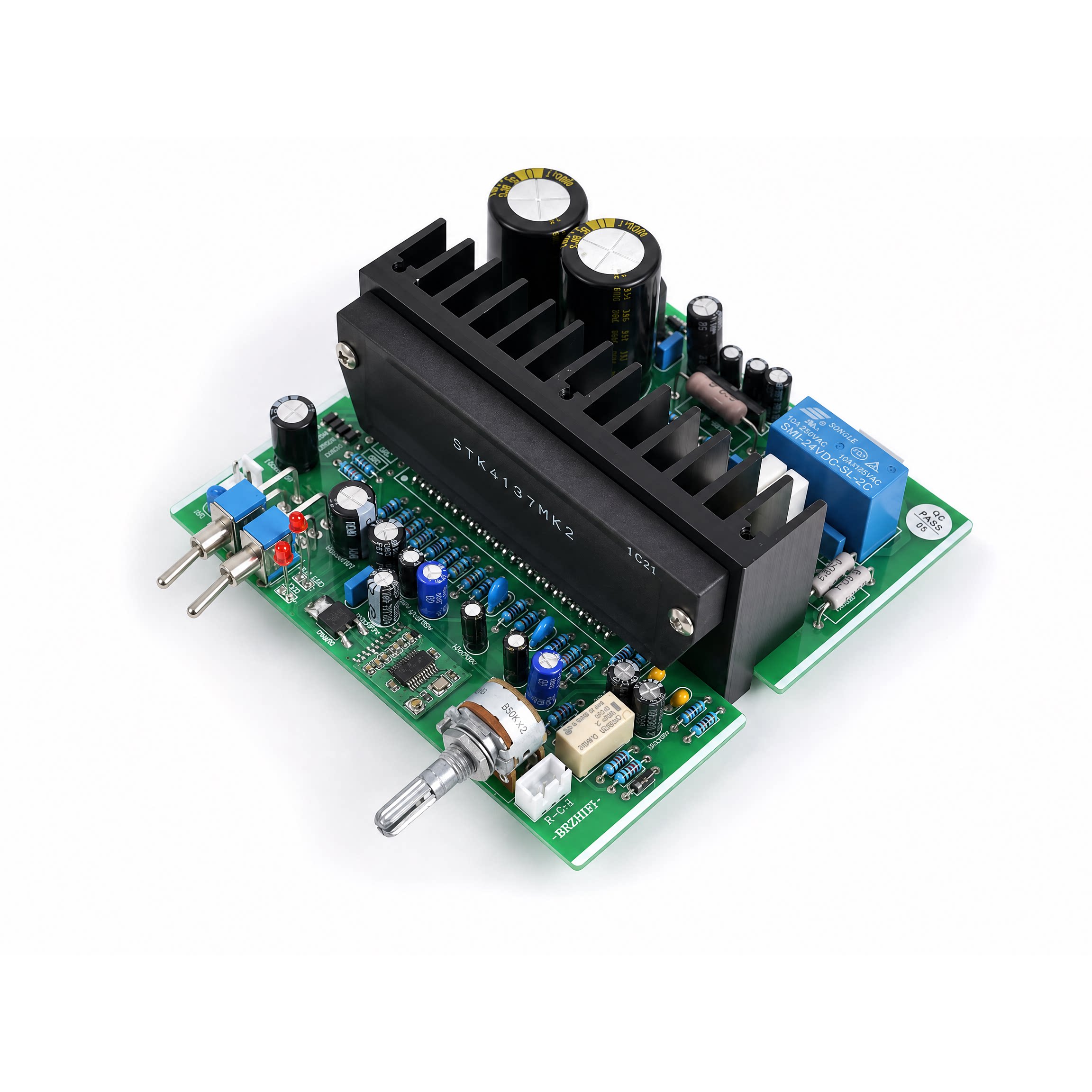 BRZHIFI伟良音响PA-4137厚膜STK4140蓝牙5.0功放板DIY功放升级