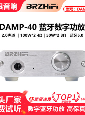 100W功放机两声道数字功放蓝牙