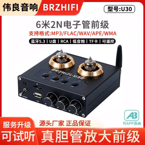 伟良音响BRZHIFI胆前级蓝牙5.3