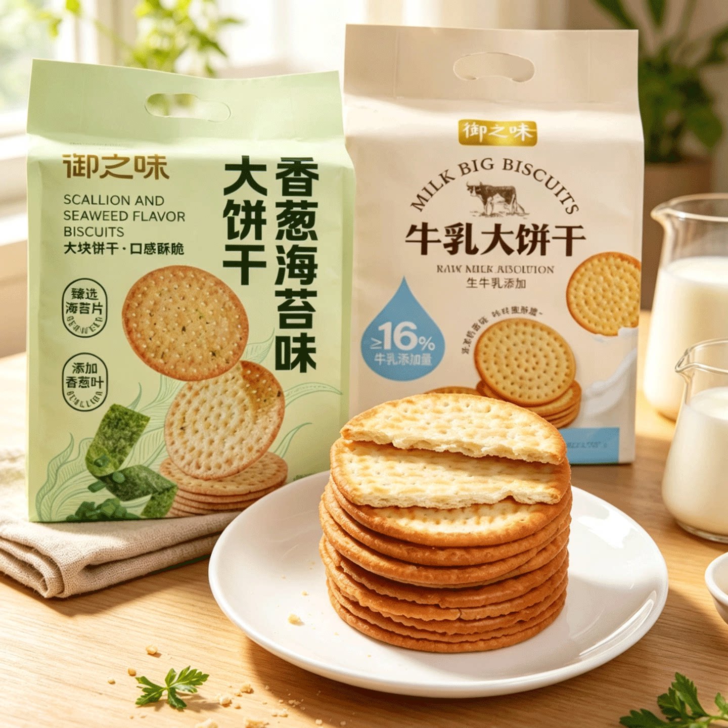 御之味16%牛乳海苔发酵饼干