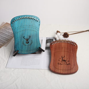 17弦指弹弦琴 适合女生的小型乐器 卡林巴琴创意新型手指琴