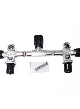 潜水气瓶双瓶杆YOKE口双瓶头 225bar双瓶头 潜水气瓶配件