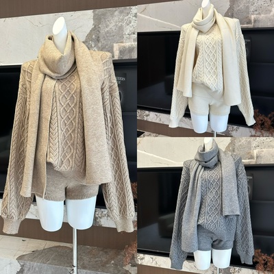 不冷BULENG原cchun纯子时髦麻花圆领毛衣冬宽松软糯慵懒风