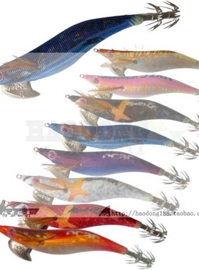 yama虾体出口日本高档木虾鱿鱼钩软丝3.5#20.5克路亚鱼饵夜光镭射