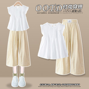 Next MaxM女童夏装套装2026新款洋派穿搭夏款儿童女孩时髦两件套