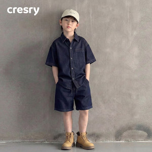 韩国CRESRY童装男童牛仔
