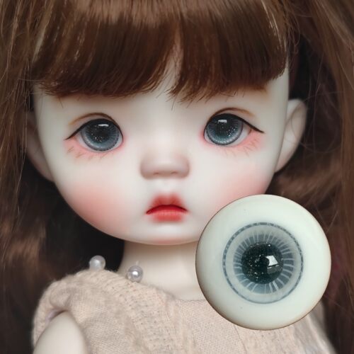 bjd眼珠自然灰色玻璃小虹膜