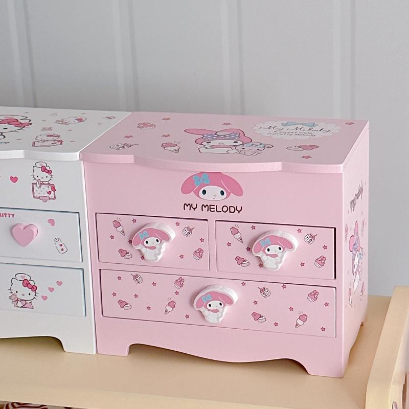 Hellokitty木质首饰盒收纳盒