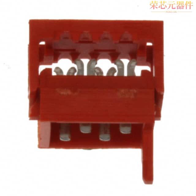 7-215083-4原装「CONN PLUG 4POS IDC 28AWG TIN」正品