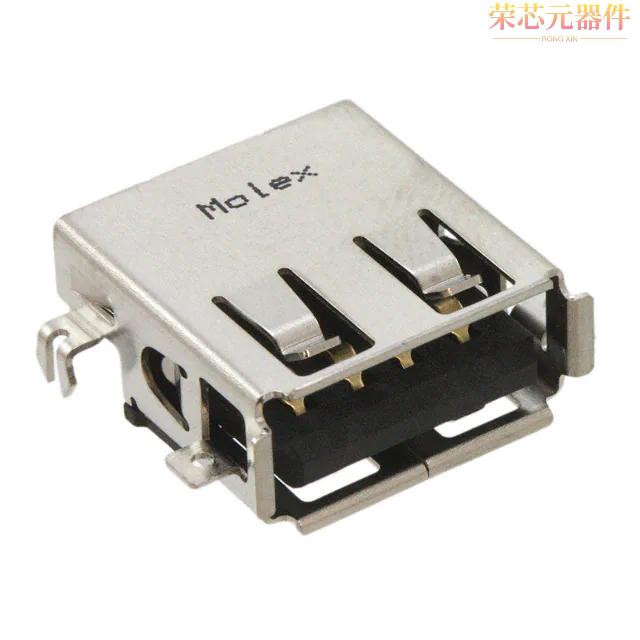 0482580001原装「CONN RCP USB2.0 TYPEA 4POS TH RA」正品