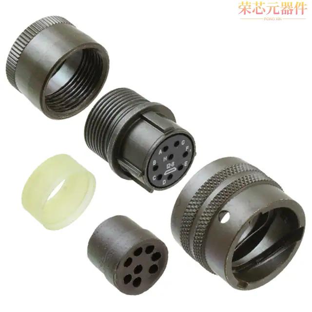 PT06E-12-8S原装「CONN PLUG FMALE 8P GOLD SLDR CUP」正品