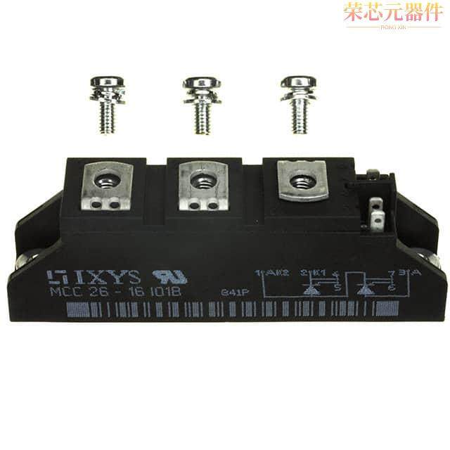 MCC26-16IO1B原装「THYRISTOR MODULE 1600V 2X32A」正品