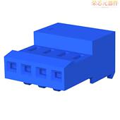 「CONN 640470 IDC 4原装 4POS TIN」正品 RCPT 26AWG