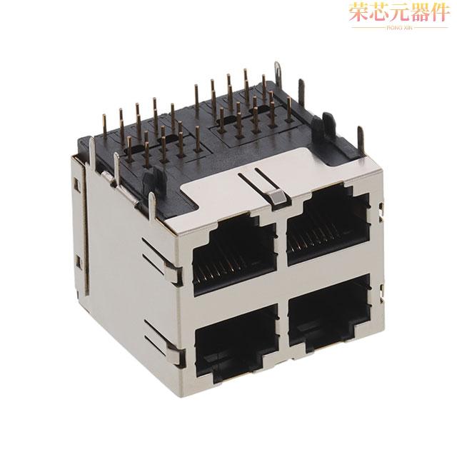 E5908-57A132-L原装「CONN MOD JACK R/A 8P8C SHIELDED」正品