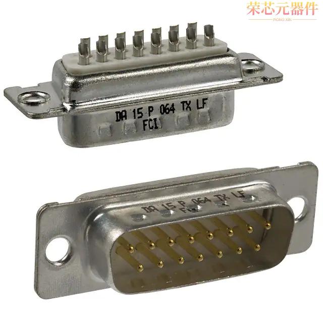 DA15P064TXLF原装「CONN D-SUB PLUG 15POS SLDR CUP」正品
