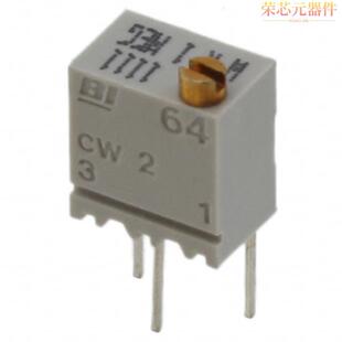OHM 0.25W 64WR1KLF原装 TOP」正品 PIN 「TRIMMER