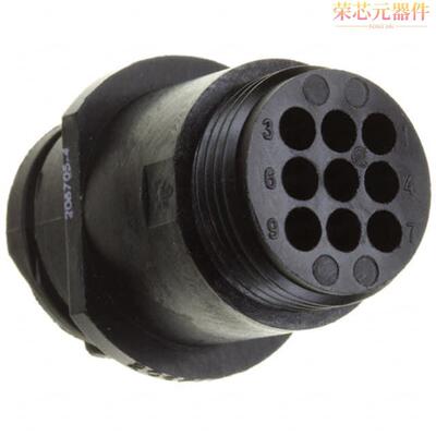 206705-2原装「CONN RCPT HSNG MALE 9POS INLINE」正品