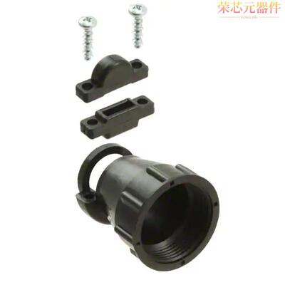 206070-8原装「CONN BACKSHELL W/CLAMP SZ 17 BLK」正品