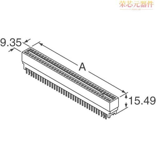 10046971-011LF原装「CONN EDGE DUAL FMALE 62POS 0.