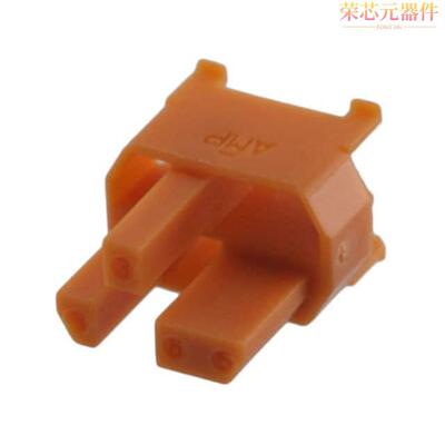6-100525-3原装「CONN CODING KEY MALE ORANGE PCB」正品