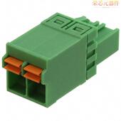 「TERM STR BLOCK 1754568原装 PLUG 2POS 5.08MM」正品