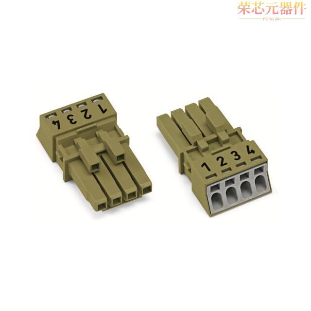890-264原装「SOCKET 4-POLE, LIGHT GREEN」正品